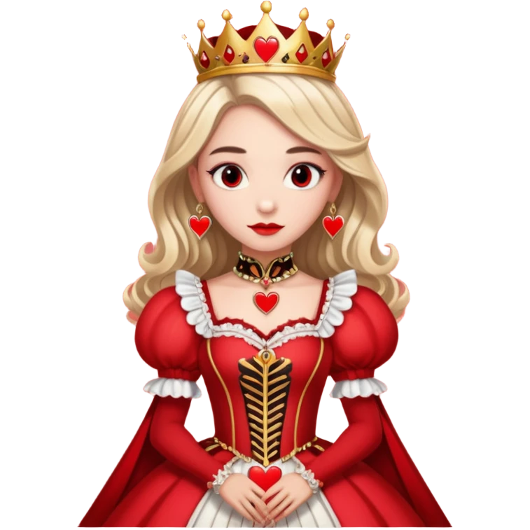 Freya Skye lose my head junior Eurovision 2022 red queen of hearts style emoji