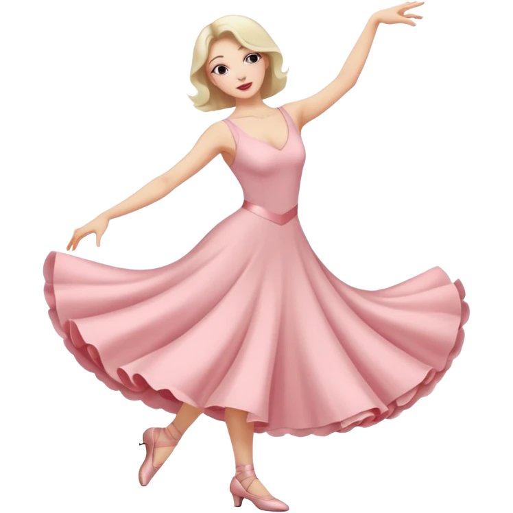 Tins pastels rose Danseuse de jazz contemporain à la peau blanche  emoji