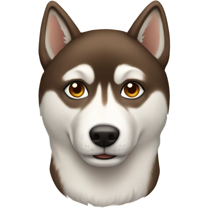Brown husky emoji