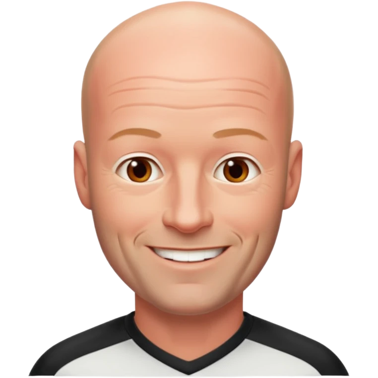 Alan Shearer bald looking older and a bit reder emoji