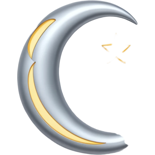 Crescent moon emoji