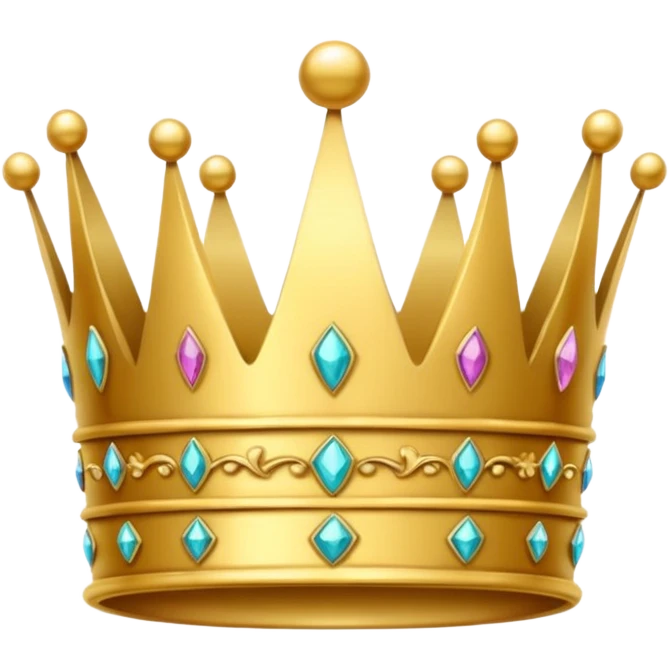 Crown text art  emoji