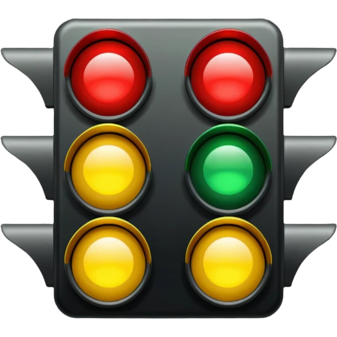 horizontal traffic light emoji