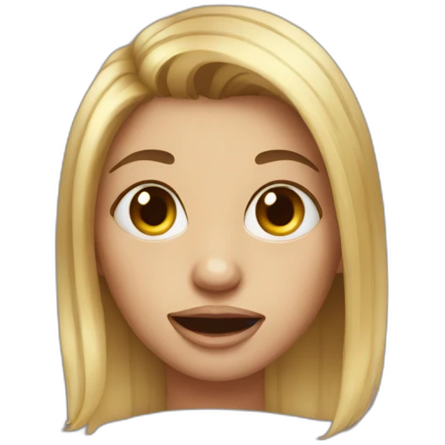 ugly girl emoji