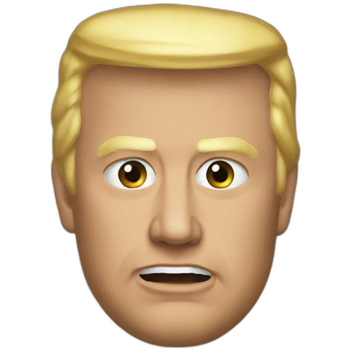 Trump head pmohawk emoji