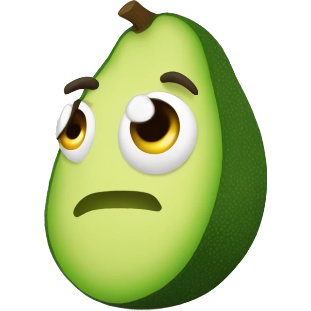 Un aguacate llorando emoji