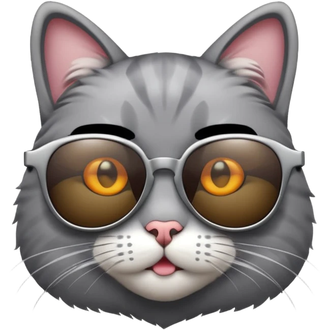 Cat wearing sunglasses emoji