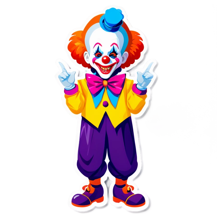 boy dressed as a clown emoji