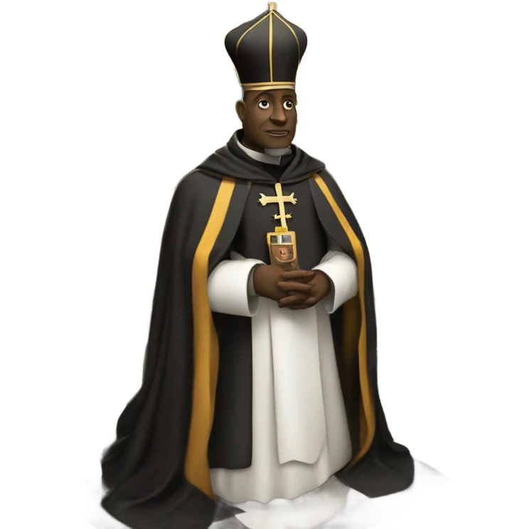 black bishop captured on a chessboard emoji