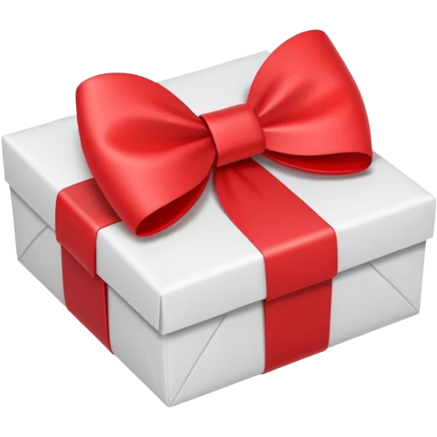 gift receipt on simple white paper with a bow or gift icon, emoji style emoji