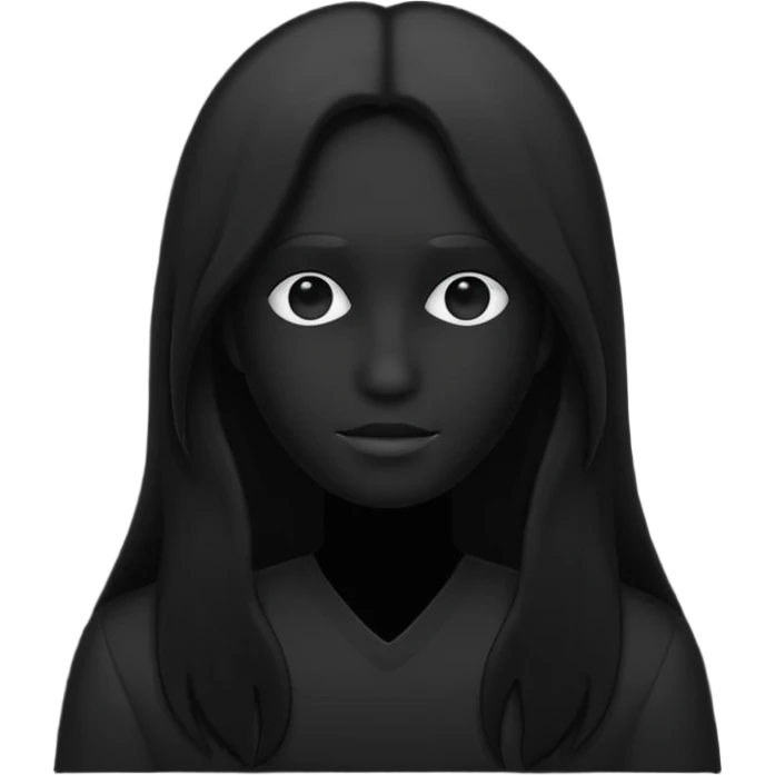 silueta negra persona sin cara emoji