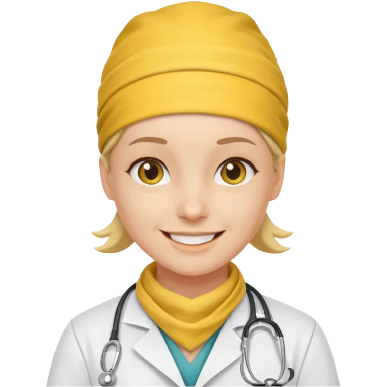 doctor with yellow bandanna emoji