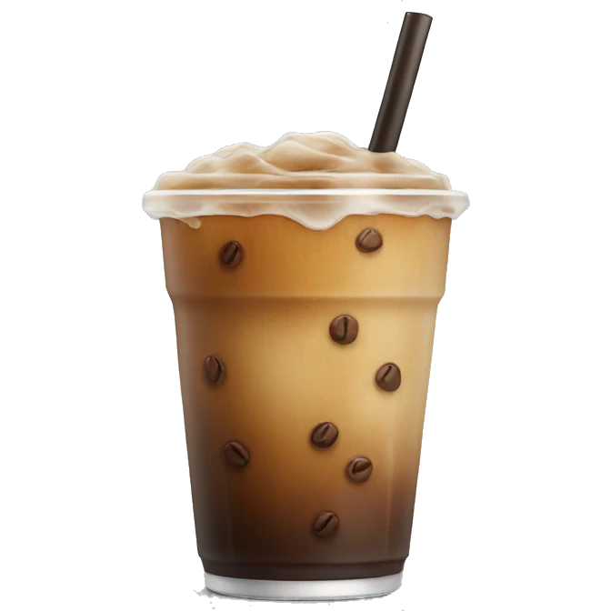 Iced coffee  emoji