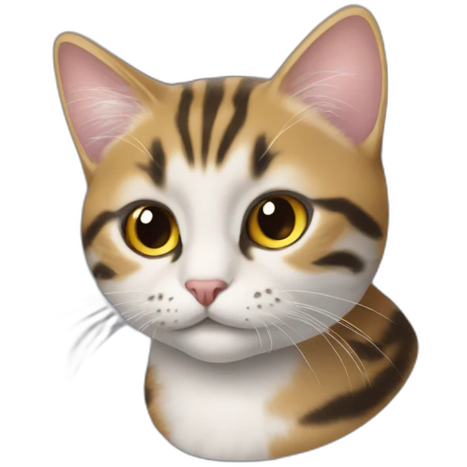 Телефон з чохлом рожевим кота emoji