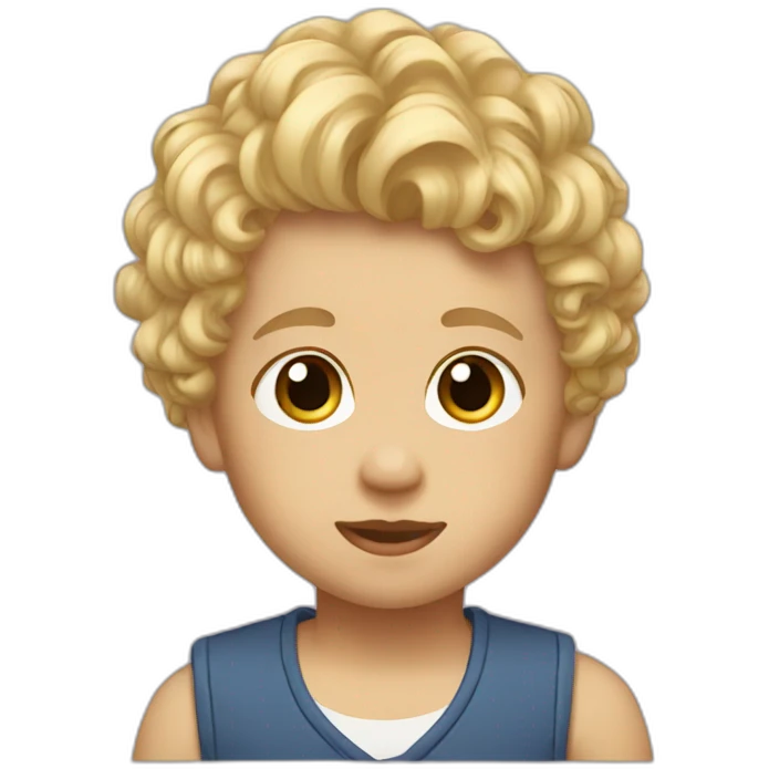 Babyboywithshortcurlyblondhair emoji