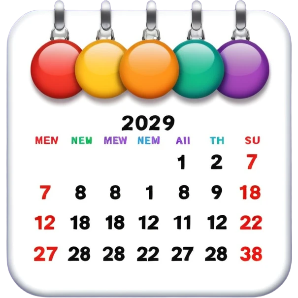 new year calendar emoji