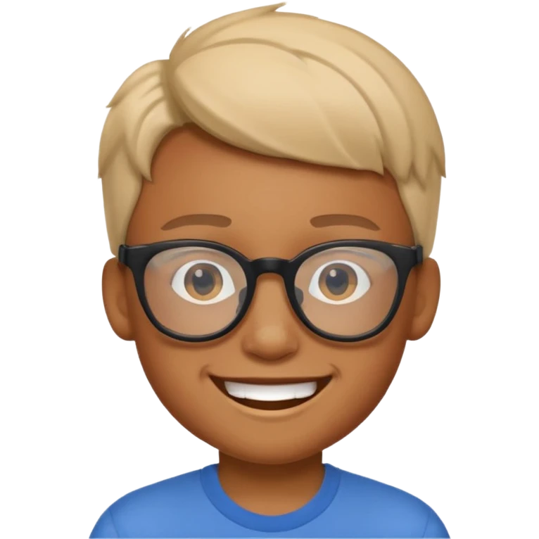 Boy with cool glasses emoji