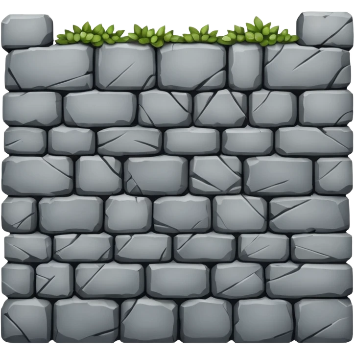 stone wall view from above emoji