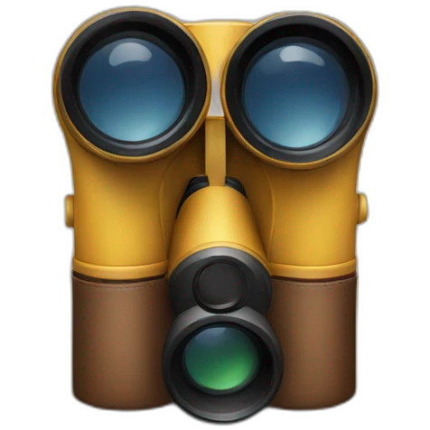 Emoji watching with binoculars emoji