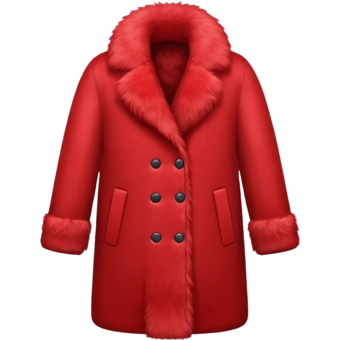 red fur coat emoji