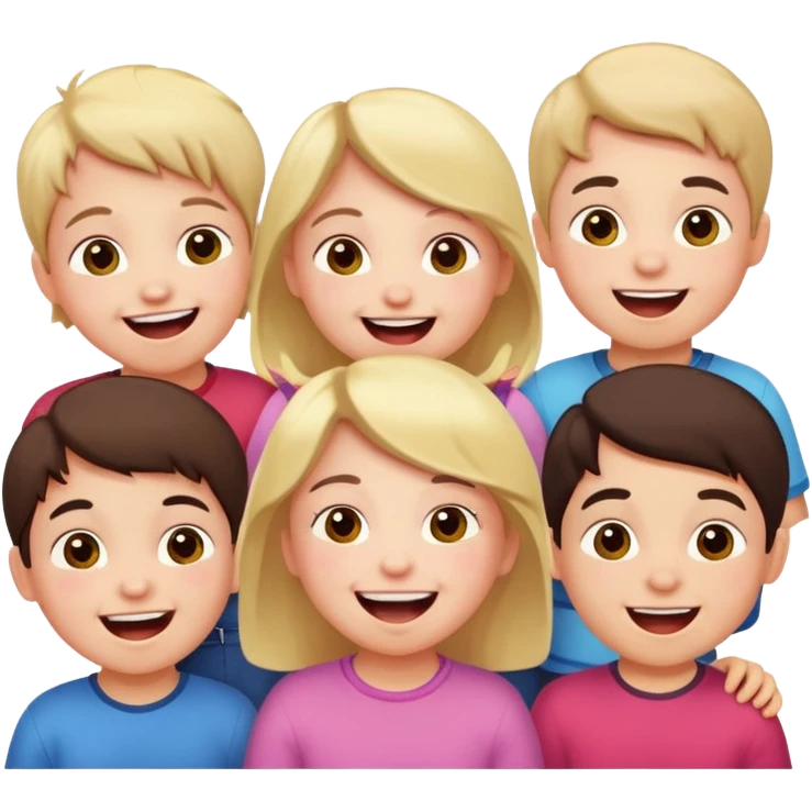Laughing kids emoji