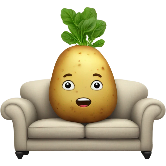 potato on sofa emoji