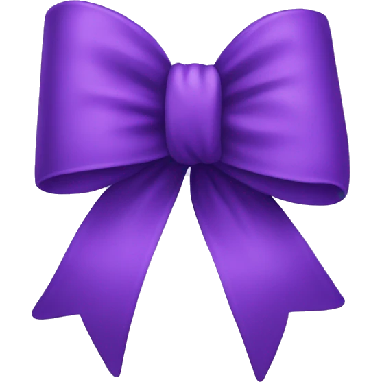 Purple bow emoji