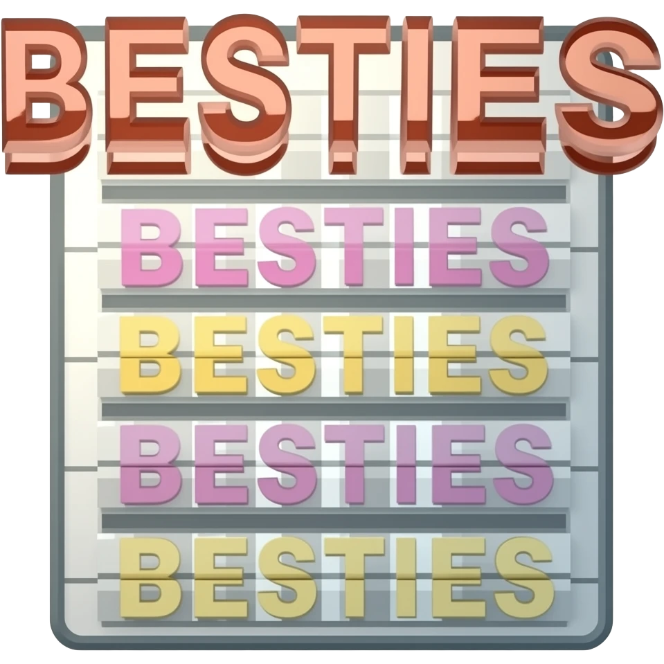 BESTIES VERTICAL SIGNS emoji