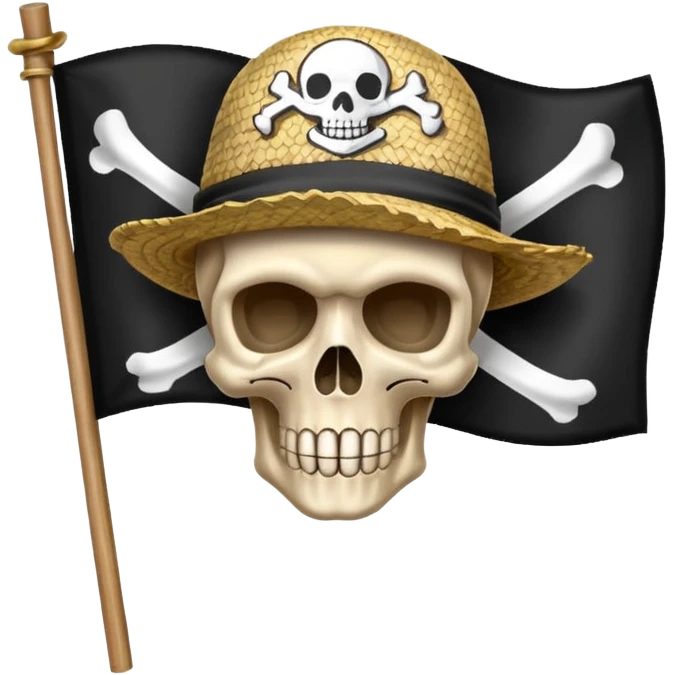Can u create a emoji thats the straw hats flag of one piece in style of anime emoji