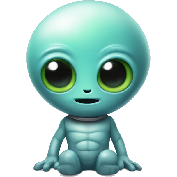 Cute Alien as a toy  emoji