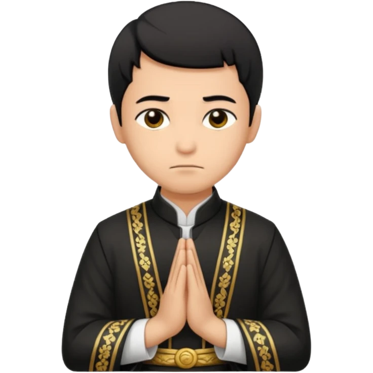 Man bowing taken from behind emoji