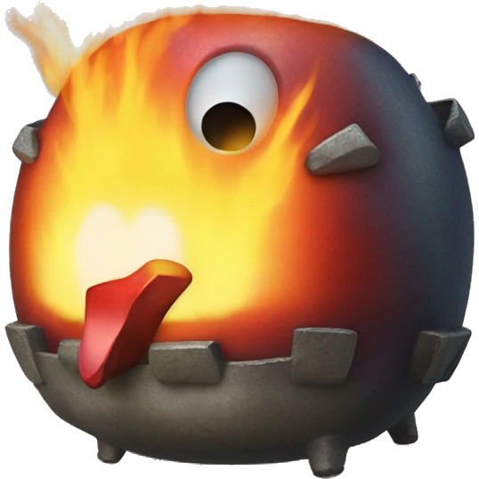 Howls moving castle calcifer  emoji