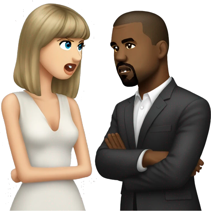 kanye west dissing taylor swift emoji