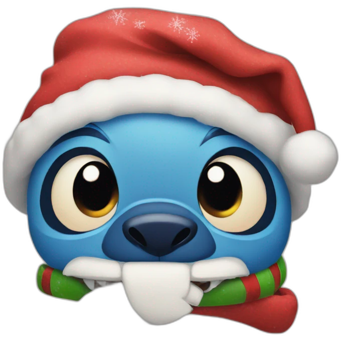 Stitch Christmas emoji