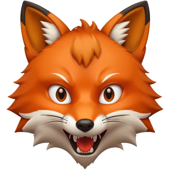 lisek który jest wściekły  emoji