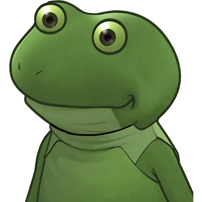 Kermit but he’s scared  emoji