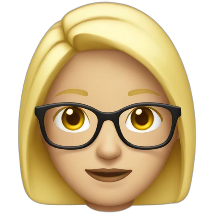 blonde-with-glasses emoji
