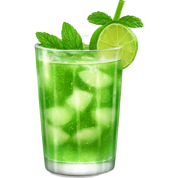 Sparkling mojito emoji