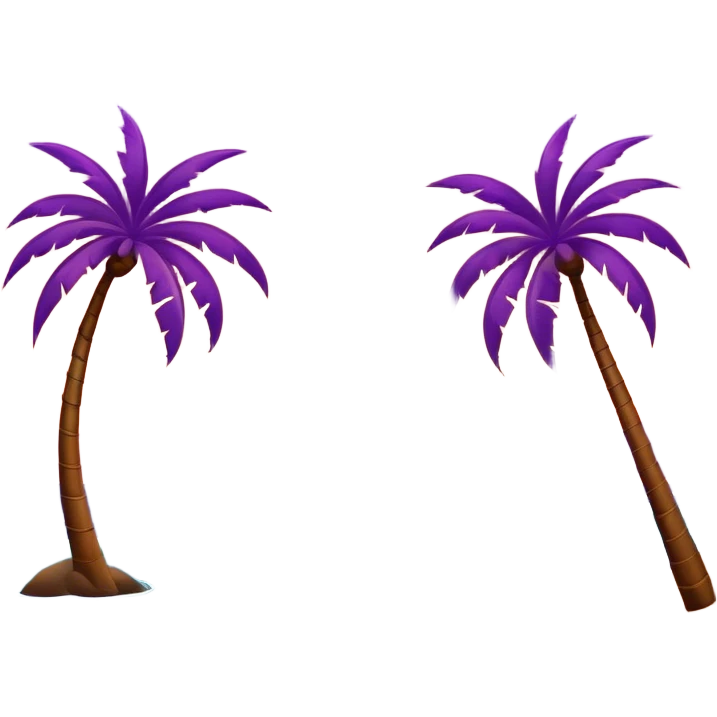 sunset on a beach with ocean waves crashing into the bank of the shore and palm trees o nthr border emoji