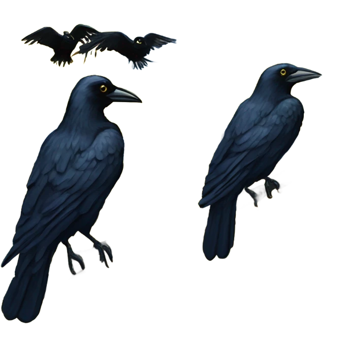 Van Gogh crows painting  emoji