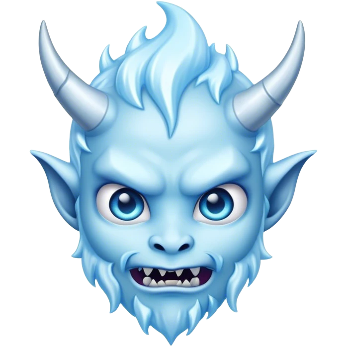 Cute ice devil  emoji