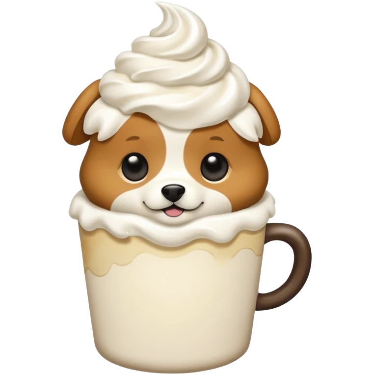 A pup cup emoji