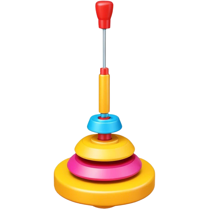 Emoji of a toy top with a string (like a beyblade) emoji