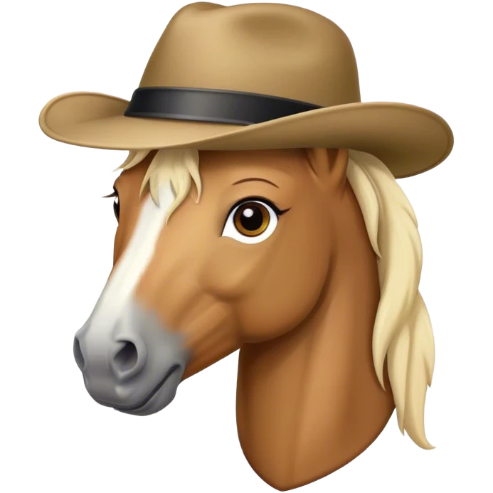 Pferd mit Mütze  emoji