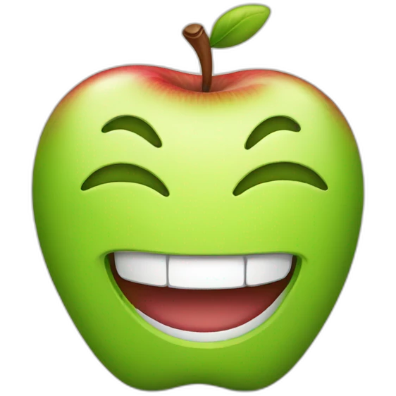 smile apple emoji