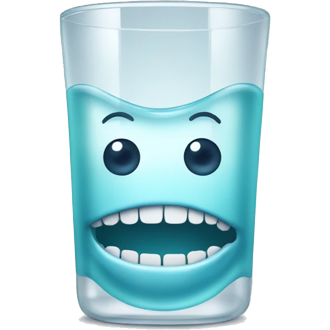 dentures in glass emoji