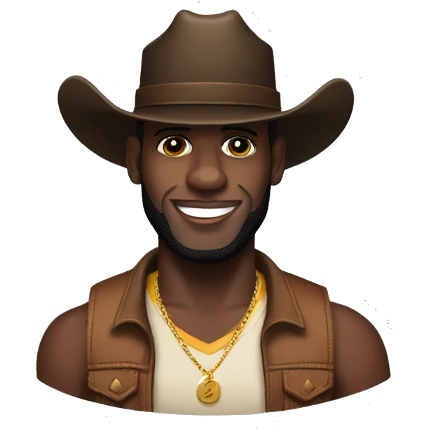 Lebron James with a cowboy hat emoji