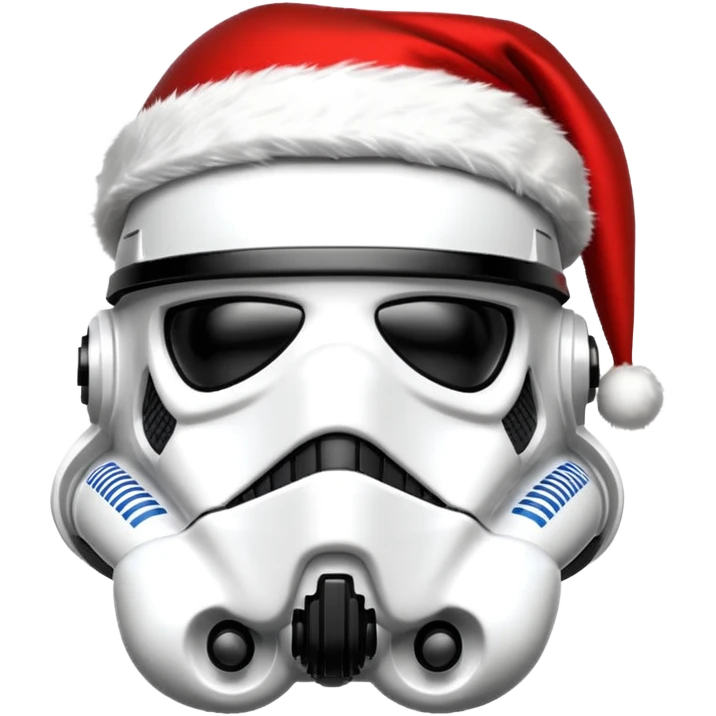 storm trooper helmet santa emoji