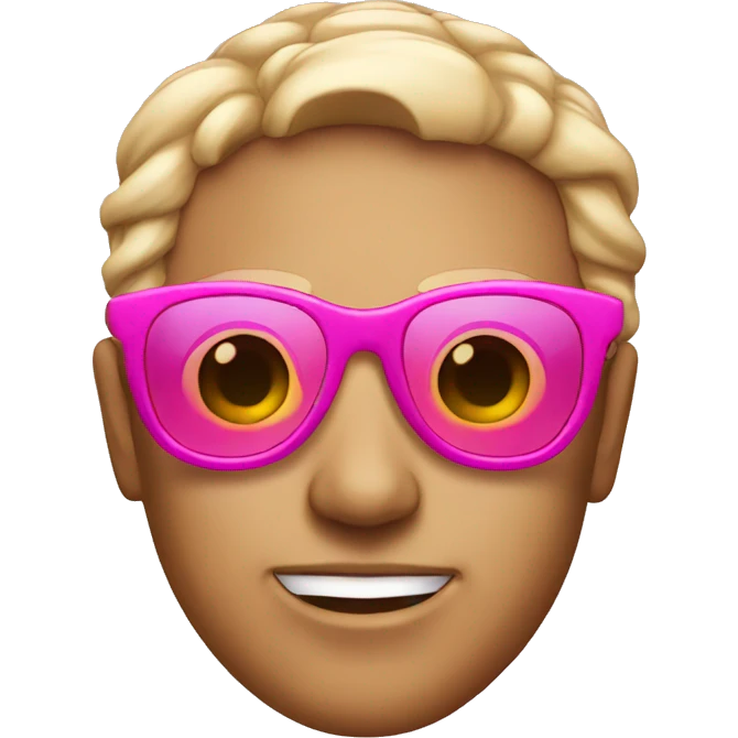 Pink sunglasses emoji