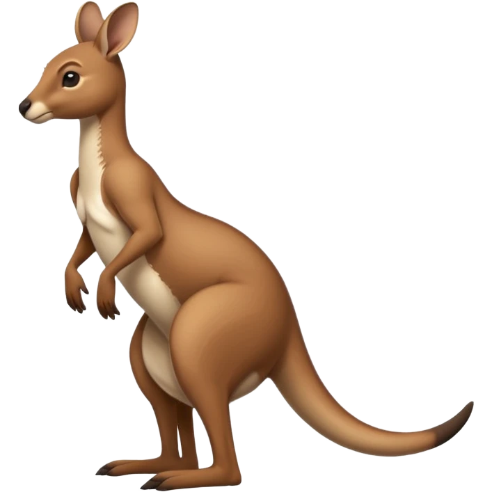 Kangaroo balancing on its tail emoji